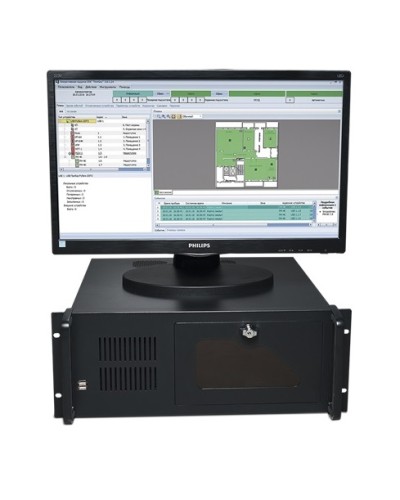 Центральный прибор индикации и управления ЦПИУ Рубеж исп.2 в Уссурийске Адресная система пожарной сигнализации РУБЕЖ Pintop.ru