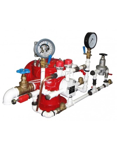 Узел управления спринклерный воздушный в комплекте с акселератором Спецавтоматика УУ-С100/1,6В3-ВФ.О4-01 в Уссурийске Устройства пуска водяного пожаротушения Pintop.ru