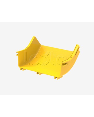 Вертикальный угол 45° внутренний (вверх) для оптического лотка 360мм Hyperline (FBTR-360-IRS45) в Уссурийске Аксессуары для лотков Pintop.ru