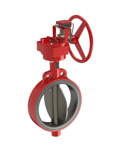 Затвордисковый с ручным приводом с контролем положения УКПЗА Спецавтоматика 3т 200/1,6(Р)-Ф.У3.1-АМК-200v1 в Уссурийске Затворы дисковые Pintop.ru