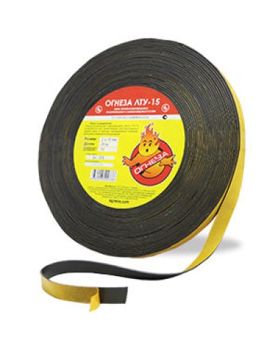 Лента термоуплотнительная ОгнезаОГНЕЗА-ЛТУ 1,5*15 мм., рулон 35 пог.м. в Уссурийске Дополнительное оборудование пожаротушения Pintop.ru