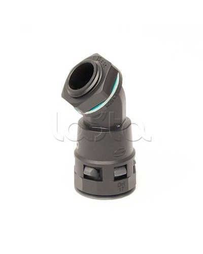 Монтажный комплект муфта 45 грд. труба-коробка DN 23 мм, М25х1,5, полиамид, цвет черный DKC PACL23M25N в Уссурийске Крепеж: Дюбели, шурупы, саморезы Pintop.ru