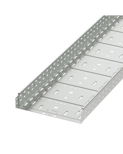 Лоток перфорированный 400х80 L 2000, горячеоцинкованный DKC 35316HDZ в Уссурийске Кабельные лотки Pintop.ru