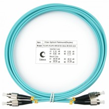 Шнур оптический duplex FC-FC 50/125 mm OM3 3м LSZH Cabeus FOP-50-FC-FC-3m