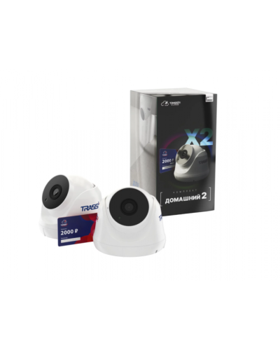 Комплект облачного видеонаблюдения TRASSIR Домашний 2 в Уссурийске IP-камеры Pintop.ru
