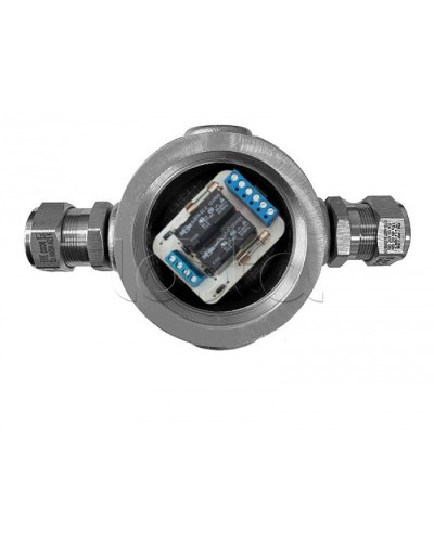 Магнито-Контакт УК-ВК-Ех-24 АЯКС П, с двумя кабельными вводами Ех МКВМ 20 в Уссурийске Комутационные взрывозащищенные коробки Pintop.ru