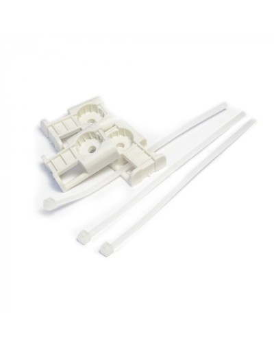 Комплекты крепления площадка для прямого монтажа белая со стяжкой 2,5х100 мм (100 шт) Промрукав (PR13.02512) в Уссурийске Аксессуары для кабель-канала Pintop.ru