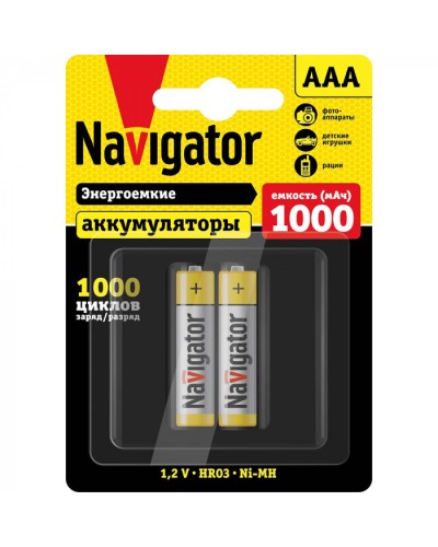 Аккумулятор Navigator 94 462 NHR-1000-HR03-BP2 в Уссурийске Электротехническое оборудование Pintop.ru