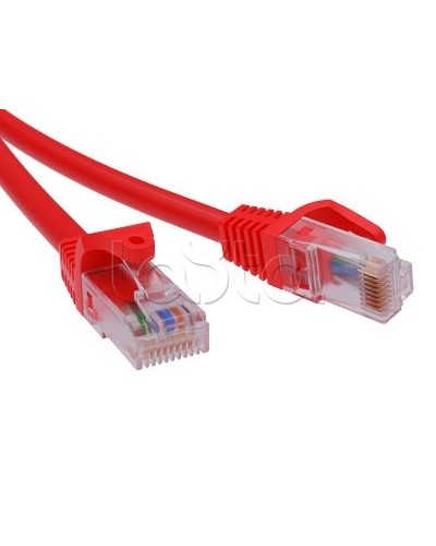 Патч-корд неэкранированный CAT6 U/UTP 4х2, LSZH, красный, 10м DKC RN6UU4500RD в Уссурийске Патчкорды (медные) Pintop.ru