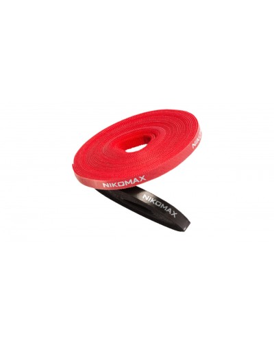 NIKOMAX (NMC-CTV05M-09-RL-BK) - Стяжка-липучка NIKOMAX нарезаемая, в рулоне 5м, ширина 9мм, черная в Уссурийске Стяжки-хомуты Pintop.ru