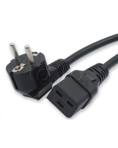 Кабель питания (Shucko - C19), 16A, угловая вилка, 5м Hyperline PWC-IEC19-SHM-5.0-BK в Уссурийске Патч-корды и пигтейлы Pintop.ru