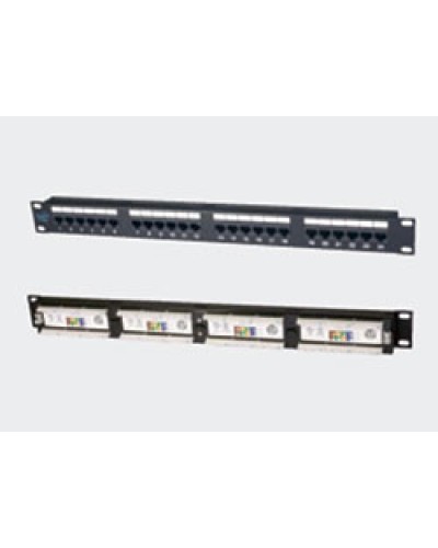 Патч-панель 19, 1U, 24xRJ45 категория 5е Eurolan (27B-U5-24BL) в Уссурийске Патч панель Pintop.ru