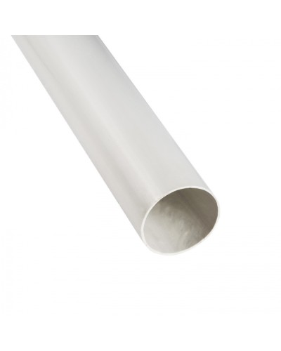 Труба ПНД гладкая тяжелая, цвет серый, диам 50мм (3м) Экопласт (23050-GR) в Уссурийске Гладкая труба Pintop.ru