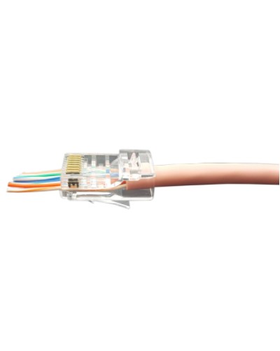 Разъем легкой оконцовки RJ-45 (8P8C) под витую пару Hyperline (PLEZ-8P8C-U-C5-100) в Уссурийске Патч-корды и пигтейлы Pintop.ru