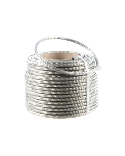 Трос стальной в ПВХ изоляции d=10.0 мм, катушка 50 метров REXANT (09-5300) в Уссурийске Крепежные изделия Pintop.ru