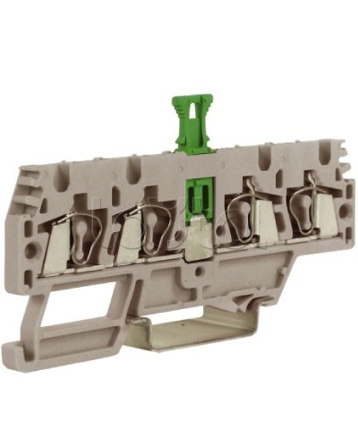 Зажим, 2 ввод/2 вывода, серый 2,5 кв.мм, с размыкателем DKC ZHMS10GR в Уссурийске Держатели, клипсы, скобы Pintop.ru