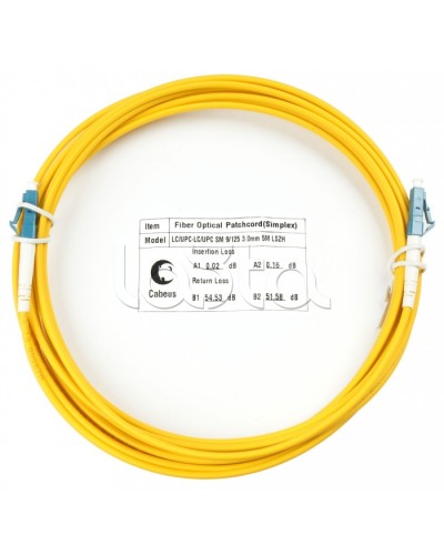 Шнур оптический simplex LC-LC 9/125 sm 7м LSZH Cabeus FOP(s)-9-LC-LC-7m в Уссурийске Патч-корды оптические Pintop.ru