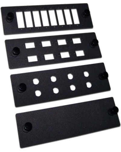 Панель адаптерная на 8 дуплексных SC адаптеров, для кроссов LAN-FOBM, черная LANMASTER LAN-APM-8DP в Уссурийске Аксессуары для стоек и шкафов Pintop.ru