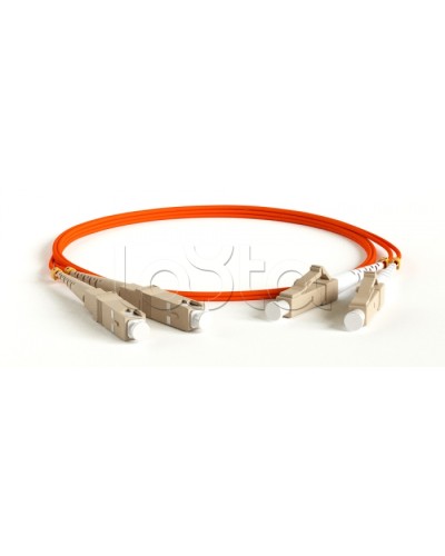 Патч-корд волоконно-оптический MM 62.5/125, LC-SC, duplex, LSZH, 1 м Hyperline FC-D2-62-LC/PR-SC/PR-H-1M-LSZH-OR (FC-62-LC-SC-PC-1M) в Уссурийске Патч-корды оптические Pintop.ru