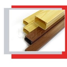 Миниканал 25x16 серия MEX с текстурой дерева (орех) Экопласт 77007N-2