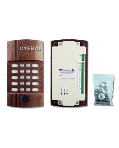 Блок вызова видеодомофона на 10 абонентов Цифрал M-10M/PVC в Уссурийске Блоки вызова многоабонентные Pintop.ru