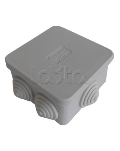 Коробка распределительная о/п 70х70х40, 6 вых Экопласт 44056-1 в Уссурийске Распределительные коробки Pintop.ru