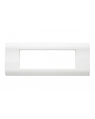 Рамка французский стандарт 6 модулей 45 × 22,5 мм, белый Eurolan (16M-00-06WT) в Уссурийске Комбинированные настенные розетки Pintop.ru