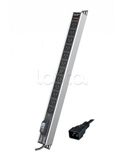 Блок распределения питания вертикальный для 19 шкафов DKC R5V12CBOPCDC19 в Уссурийске Блоки розеток Pintop.ru