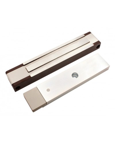 Электромагнитный замок с датчиком состояния двери ALeko ALM-400P (24В коричневый) в Уссурийске Электромагнитные замки Pintop.ru