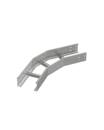 Угол лестничный горизонтальный 45 гр. 100х700х1,2 мм N КМ-профиль (LGL45-100-700-1.2 N) в Уссурийске Аксессуары для лотков Pintop.ru