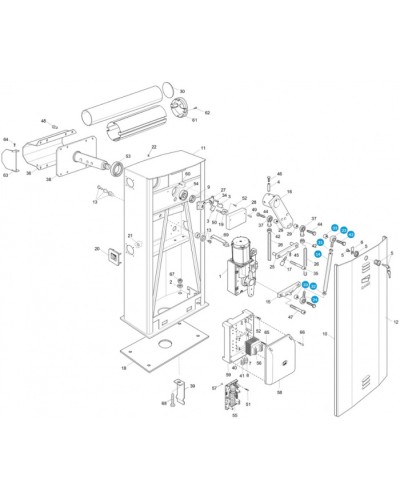 Рычаг соединительный Came 119RIG043 в Уссурийске Запчасти для шлагбаумов и автоматики Pintop.ru