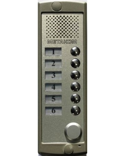 Блок вызова домофона Метаком MK6-K-RF в Уссурийске Блоки вызова многоабонентные Pintop.ru