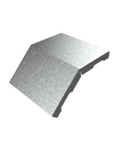 Крышка угла вертикального внешнего 45° 500х15 (0,7) для лестничного лотка ПожТехКабель (651-204) в Уссурийске Кабельные лотки Pintop.ru