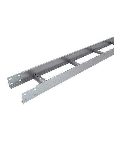 Лоток лестничный 80х600х1,2 L2500 мм Быстрый монтаж HD85 КМ-профиль (LLS80-600-1.2-2500 HD85) в Уссурийске Кабельные лотки Pintop.ru