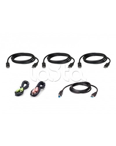 Комплект KVM-кабелей USB DisplayPort Triple Display (1.8м) ATEN 2L-7D02UDPX6 в Уссурийске Видеоусилители, Модуляторы, Делители Pintop.ru