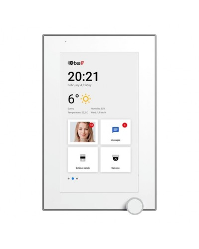 IP-видеодомофон BAS-IP AZ-07L WHITE в Уссурийске Абонентские IP устройства Pintop.ru