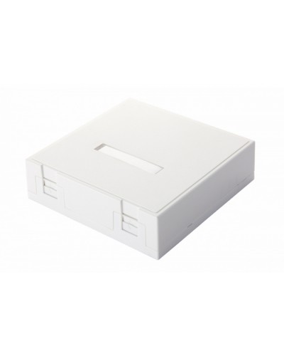 Настенная коробка 2-портовая с катушкой намотки запаса, белый Eurolan (12B-05-02WT) в Уссурийске Розетки компьютерные и телефонные Pintop.ru