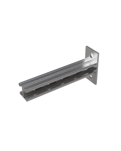 Страт-консоль двойная усиленная развернутая 41х21 L250 s:2,5 мм КМ-профиль (2KSSUR21-250) в Уссурийске Аксессуары для лотков Pintop.ru