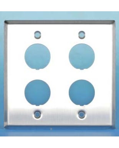 Панель лицевая для 4-х промышленных модулей Hyperline FP-IE-U-4-SL в Уссурийске Аксессуары для кабель-канала Pintop.ru