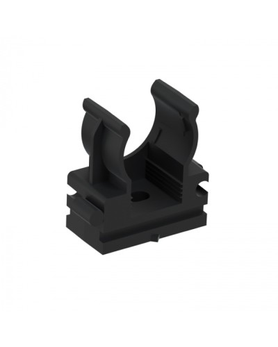 CFQ16 Держатель (клипса) для труб, для монтажного пистолета D16мм, цвет чёрный (10шт) Экопласт (41516-10BL) в Уссурийске Держатели, клипсы, скобы Pintop.ru