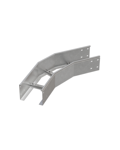 Угол лестничный горизонтальный 45 гр. 150х600х1,5 мм HD85 N КМ-профиль (LGL45-150-600-1.5 HD85 N) в Уссурийске Аксессуары для лотков Pintop.ru