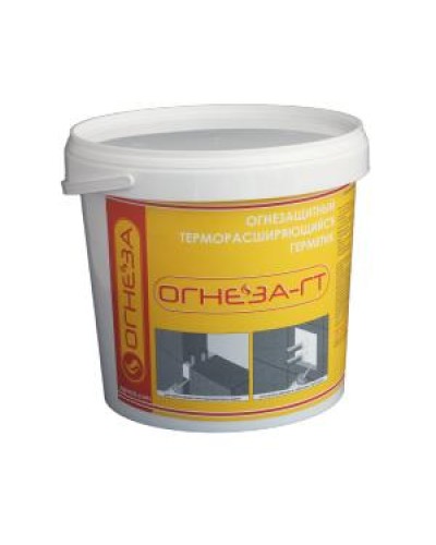 Герметик противопожарный терморасширяющийся Огнеза ОГНЕЗА-ГТ, ведро 3 кг., цвет серый в Уссурийске Дополнительное оборудование пожаротушения Pintop.ru