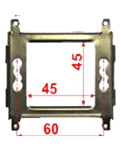 Суппорт металлический 45х45 для Mosaic LANMASTER LAN-MF45x45 в Уссурийске Аксессуары для кабель-канала Pintop.ru