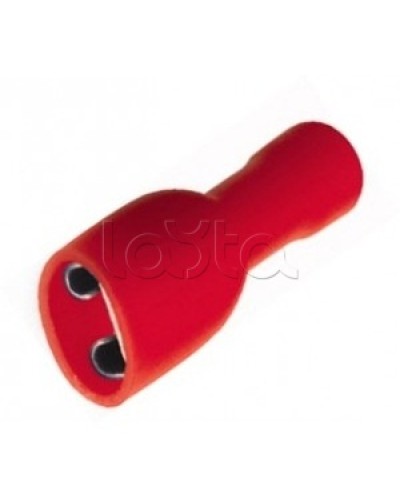 Клемма плоская полностью изолированная 0.5-1.5 мм² (КППИ гнездо - 5мм) (100шт/уп) REXANT 08-0611 в Уссурийске Клеммные колодки Pintop.ru