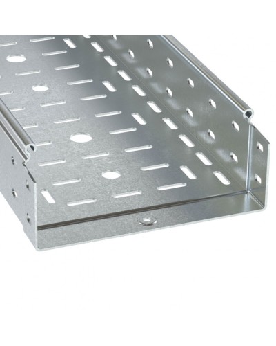 Лоток перфорированный 200х80 L3000 толщ.1,0 мм, горячеоцинкованный DKC (3530410HDZ) в Уссурийске Кабельные лотки Pintop.ru