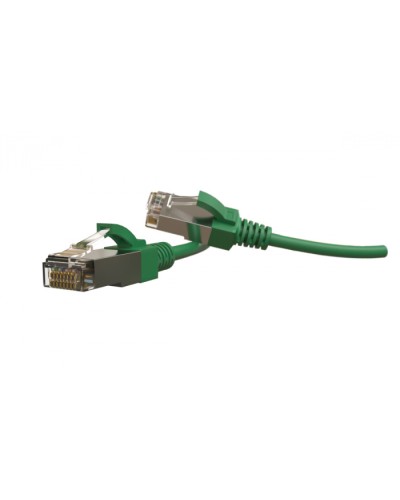 Патч-корд S/FTP Hyperline (PC-LPT-SFTP-RJ45-RJ45-C6-2M-LSZH-GN) в Уссурийске Патчкорды (медные) Pintop.ru