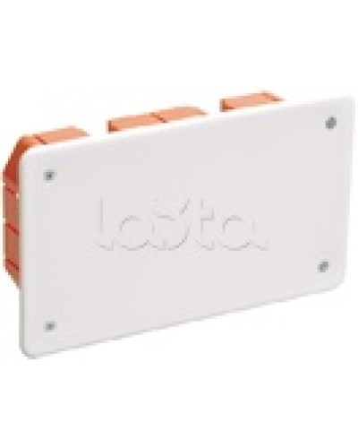 Коробка КМ41006 распаячная для твердых стен (с саморезами, с крышкой) IEK UKT11-172-096-045 в Уссурийске Распределительные коробки Pintop.ru