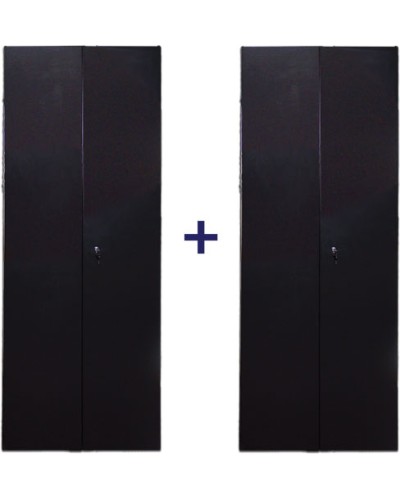 Комплект дверей 47U, 600 мм, черный, передняя - распашная металл, задняя - распашная металлTWT TWT-CBB-DR47-6x-S-M1 в Уссурийске Аксессуары для стоек и шкафов Pintop.ru