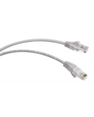 Патч-корд UTP, категория 6, 3 м, LSZH, неэкранированный, серый Cabeus PC-UTP-RJ45-Cat.6-3m-LSZH в Уссурийске Патчкорды (медные) Pintop.ru