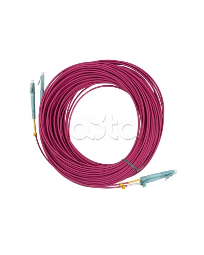 Патч-корд MM 50/125(OM4), LC-LC, duplex, 10G/40G, LSZH, 25 м Hyperline FC-D2-504-LC/PR-LC/PR-H-25M-LSZH-MG в Уссурийске Патч-корды оптические Pintop.ru